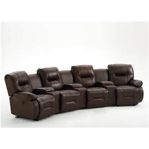 Best Home Furnishings Brinley 2 7 Pc Power Reclining Home Theater Group